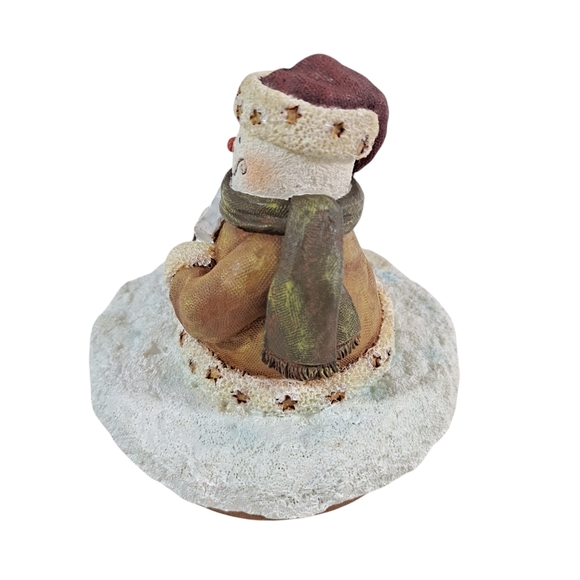 Vintage Lang Candle Topper Christmas Spirit Snowman With Original Packaging - Picture 5 of 12